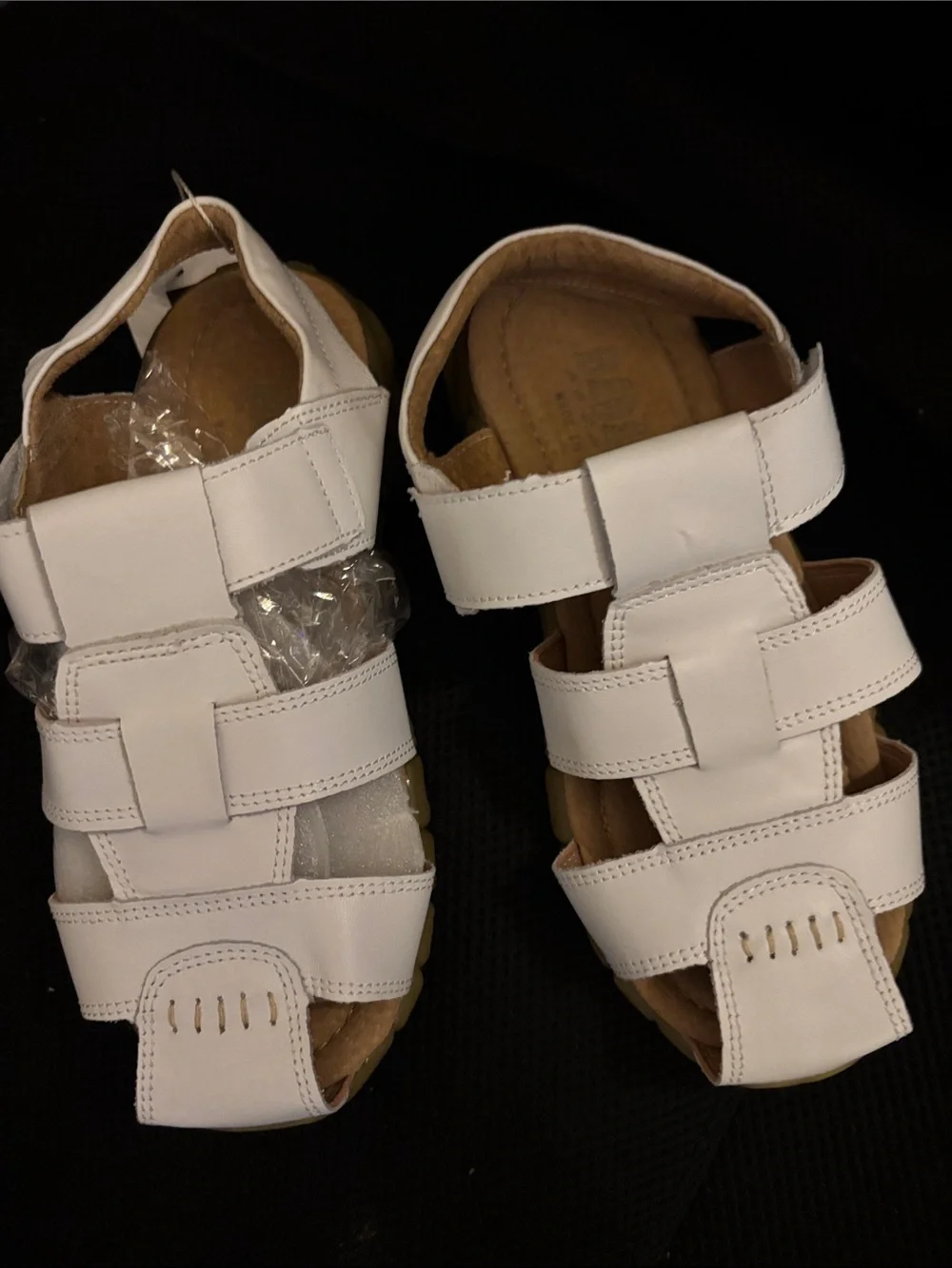 DADAWEN Girls Kid White Sandals Sz 35 NWT